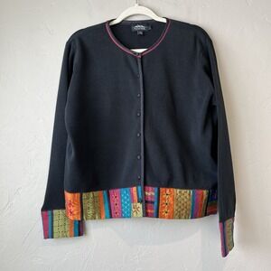 icelandic design sweater Cardigan Y2K Patchwork Cotton Silk Grandma L Whimsigoth